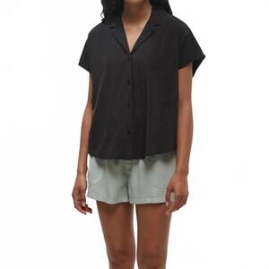 NEW TENTREE harding shirt in meteorite black